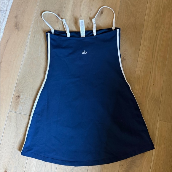 Alo Airbrush Streamlined Dress - Navy/White - Picture 2 of 4